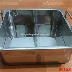 Nồi lẩu inox 2 ngăn